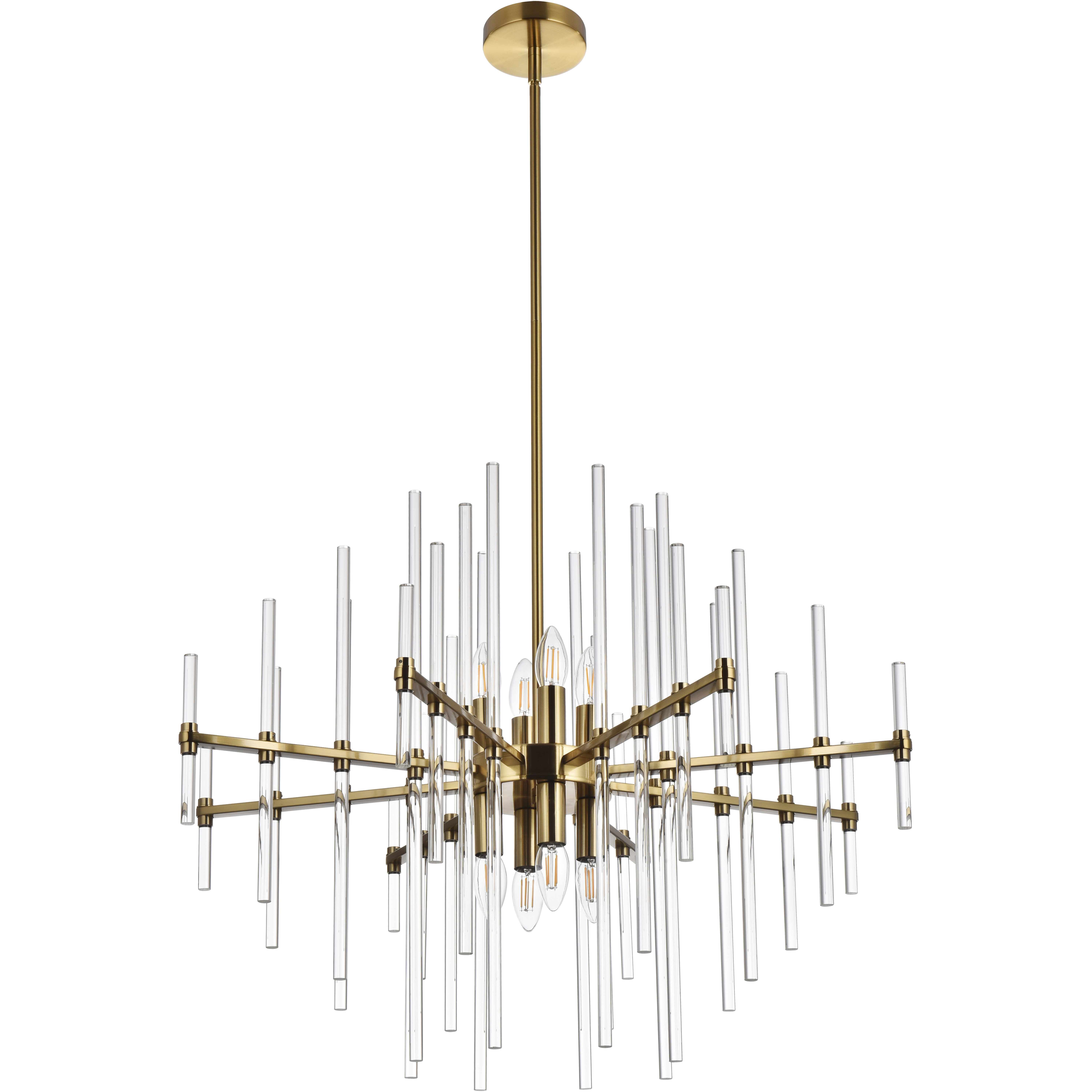 Sienna 8 Light 31 inch Gold Pendant Ceiling Light