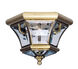 Monterey/Georgetown 2 Light 11 inch Antique Brass Outdoor Ceiling Mount