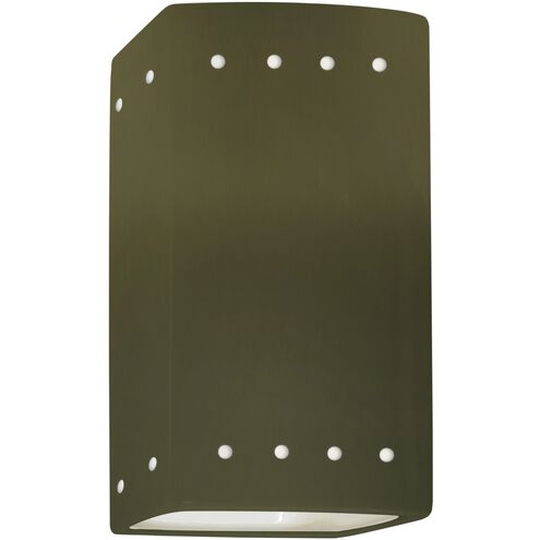 Ambiance 1 Light 5.25 inch Matte Green Wall Sconce Wall Light