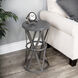 Empire Round Iron 22 X 13 inch Industrial Chic Accent Table