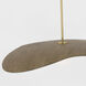 Windsor Smith Mahalo LED 31.75 inch Hand-Rubbed Antique Brass Tri Pendant Ceiling Light in Natural Oak