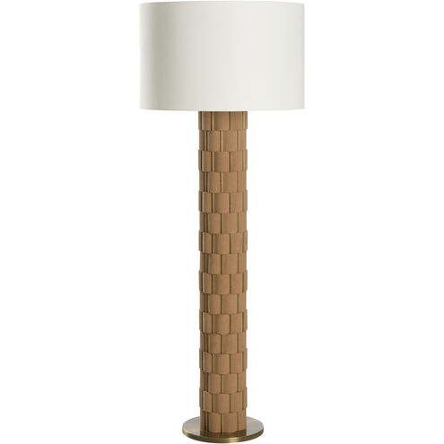 Loire 57 inch 60.00 watt Brown and Gold Floor Lamp Portable Light