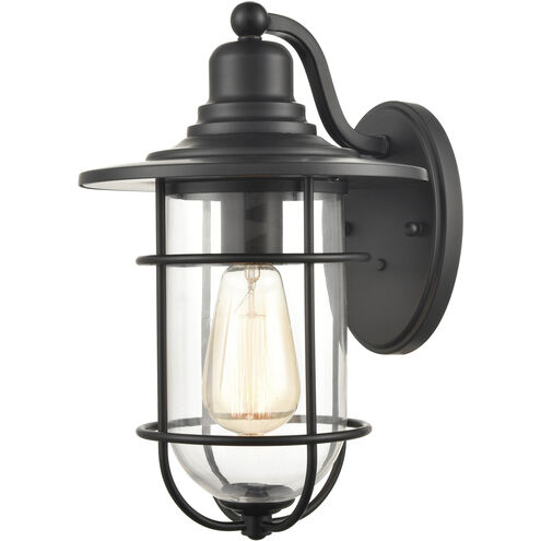 Milltown 1 Light 15.75 inch Powder Coated Black Outdoor Wall Sconce