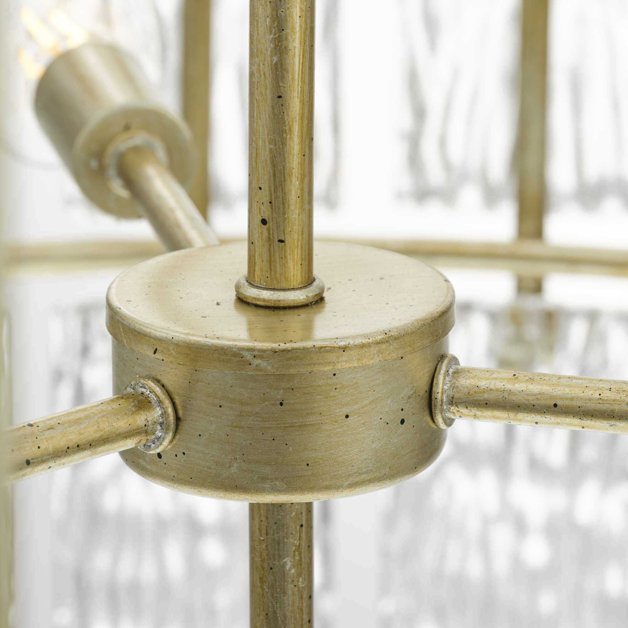 Chevall 9 Light 32 inch Gilded Silver Chandelier Ceiling Light, Design Series