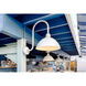 Foundry Dome 1 Light 17 inch Gloss White Outdoor Wall Mount Barn Light, Gooseneck