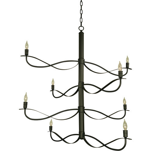 Telluride 8 Light 46 inch iron Foyer Chandelier Ceiling Light
