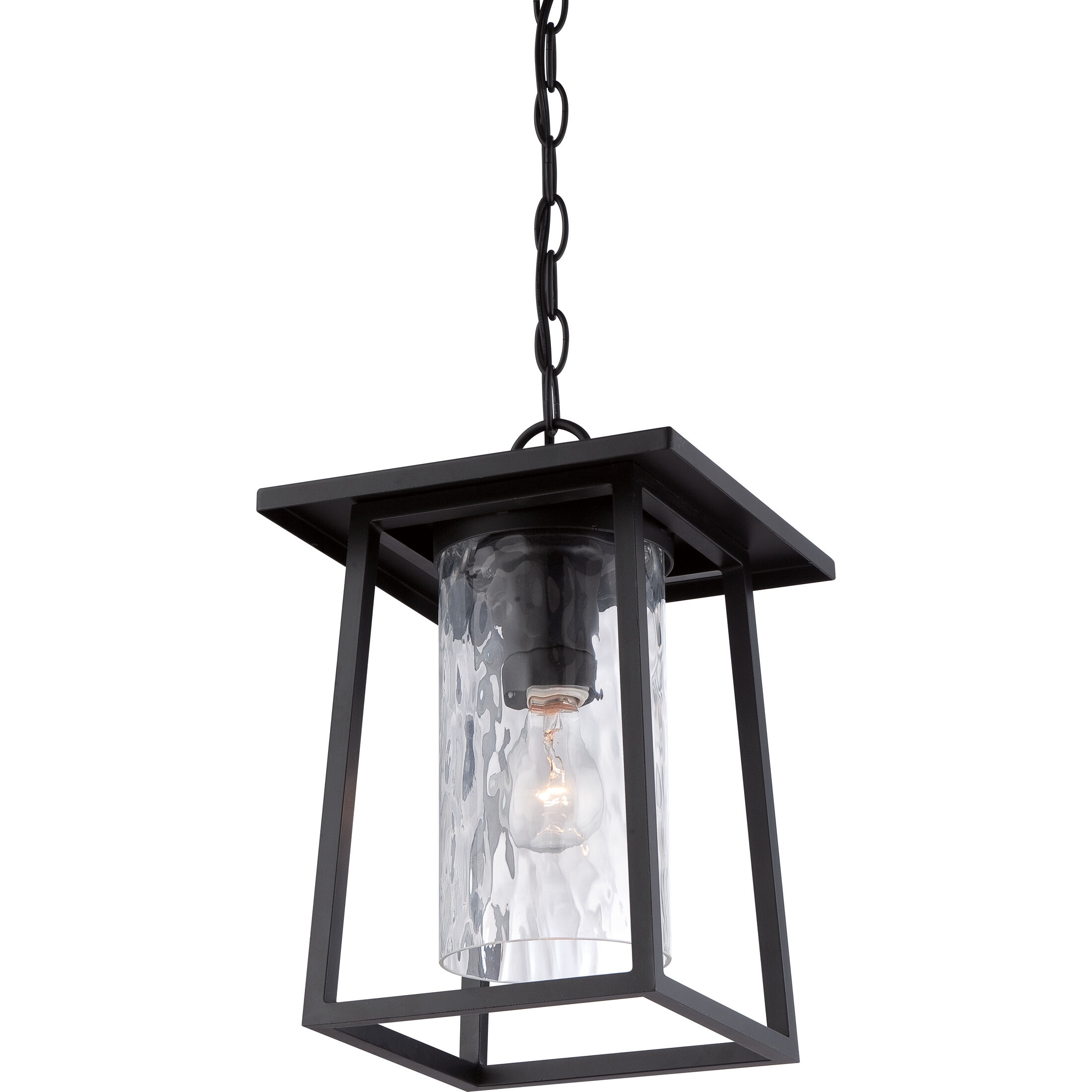 Lodge 1 Light 9.5 inch Mystic Black Outdoor Hanging Lantern