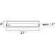 CounterMax MX-L120DC 120 LED 21 inch Metallic Bronze Under Cabinet