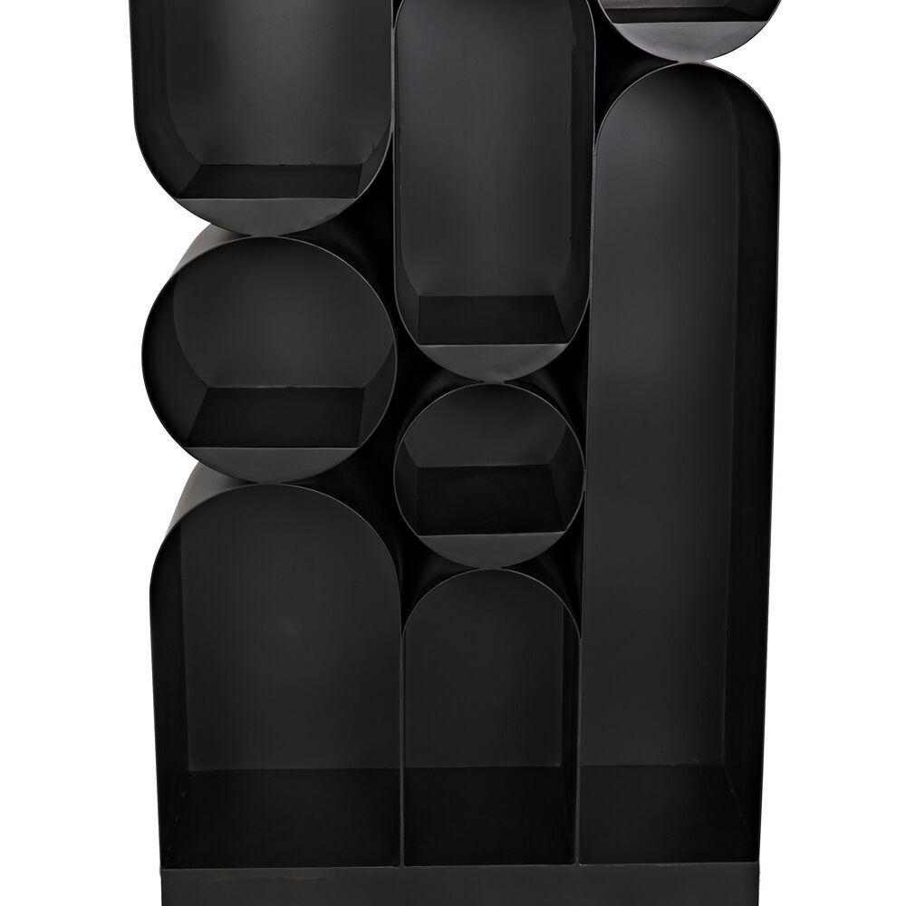 Atomic Matte Black Bookcase