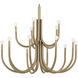 Odensa LED 40.25 inch Champagne Bronze Chandelier Ceiling Light in Brushed Gold and Champagne Bronze