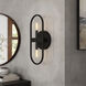 Carousel 2 Light 5 inch Black Wall Sconce Wall Light