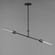 Equilibrium LED 42 inch Black Linear Pendant Ceiling Light