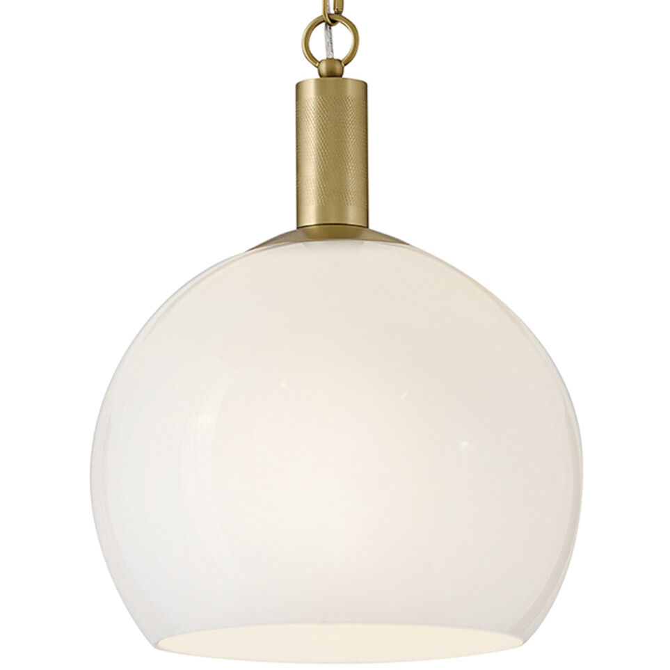 Rivi 1 Light 13 inch Lacquered Brass Pendant Ceiling Light