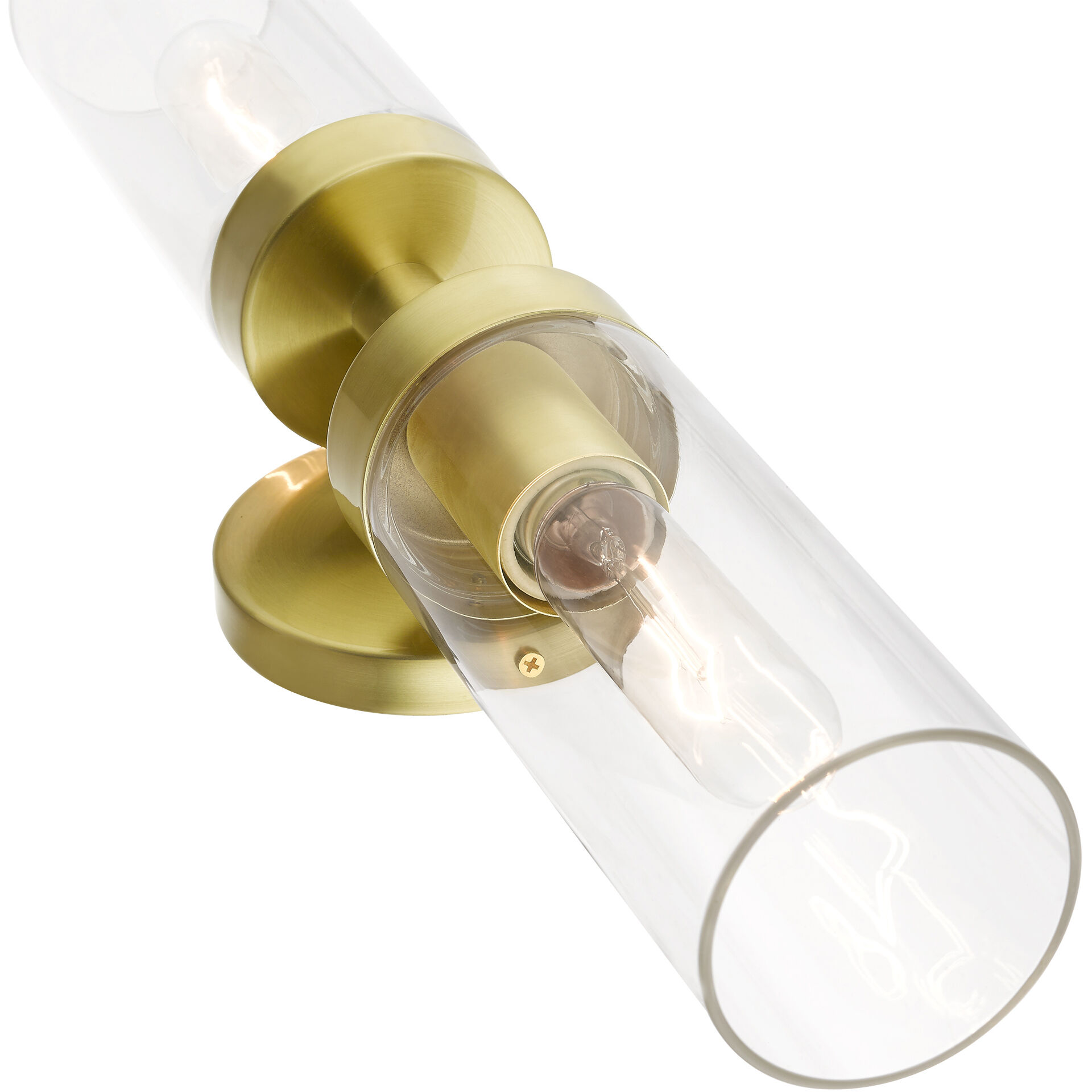 Ludlow 2 Light 4.25 inch Satin Brass Vanity Sconce Wall Light