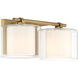 Seville 2 Light 14.5 inch Legacy Brass Vanity Wall Light