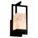 Alabaster Rocks Wall Sconce Wall Light in Matte Black