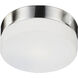 Lomita 2 Light 11.5 inch Brushed Nickel Flush Mount Ceiling Light