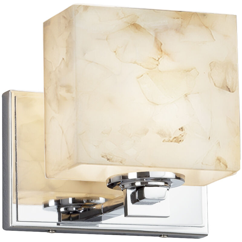 Alabaster Rocks 1 Light 7 inch Matte Black ADA Wall Sconce Wall Light in LED, Oval