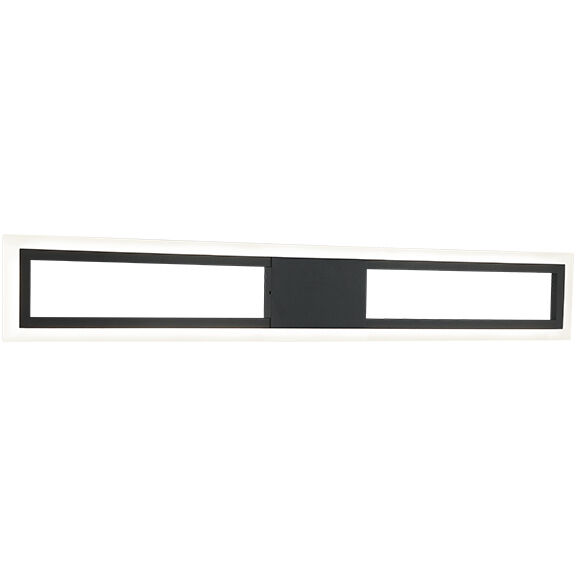 Valance 1 Light 30 inch Matte Black Wall Sconce Wall Light