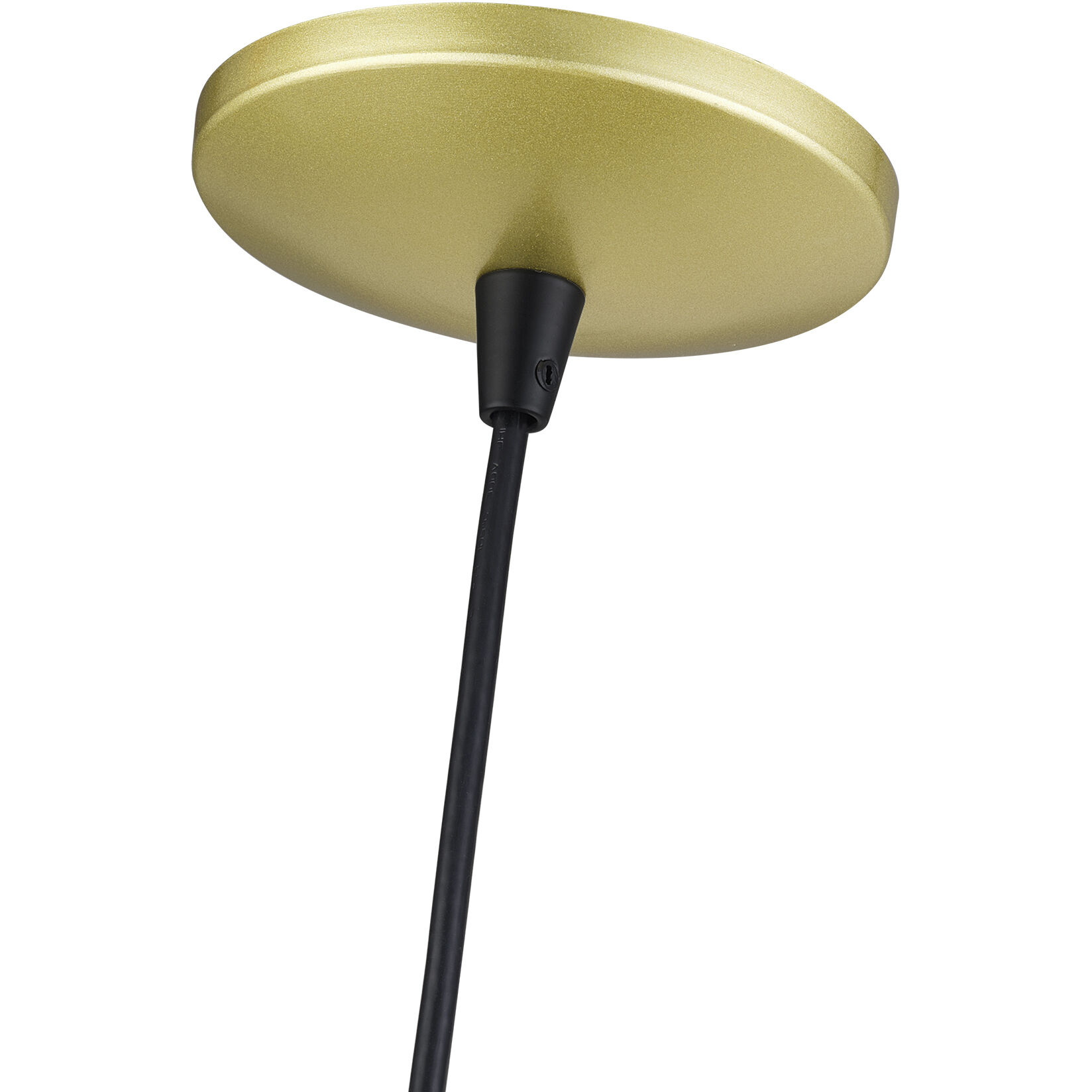 Bolita 8 inch Soft Gold with Black Accents Pendant Ceiling Light
