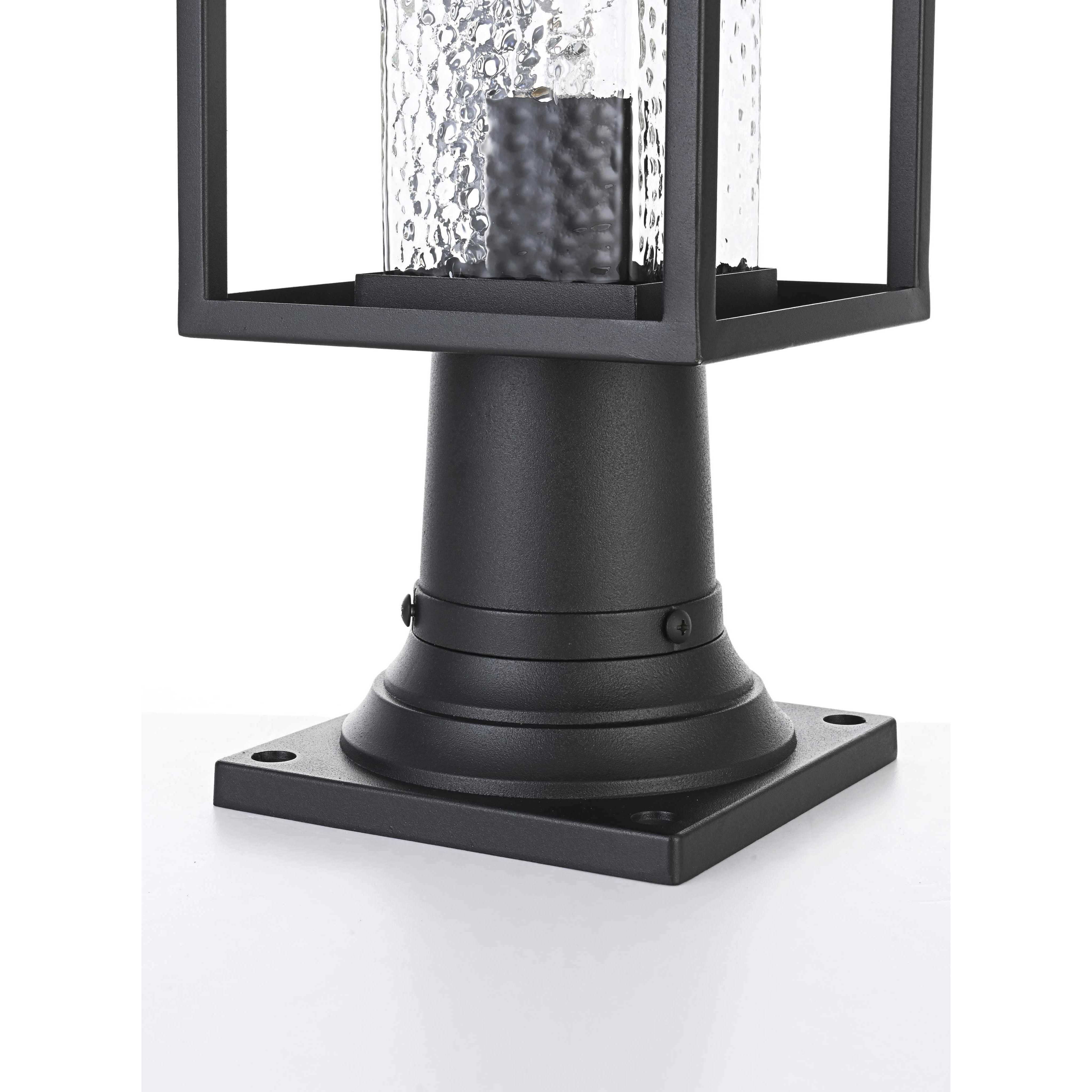 Philip 1 Light 17 inch Black Outdoor Post Light