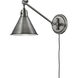 Arti 1 Light 7.75 inch Polished Antique Nickel Indoor Wall Sconce Wall Light