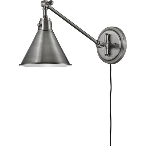 Arti 1 Light 7.75 inch Polished Antique Nickel Indoor Wall Sconce Wall Light