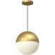 Monae Pendant Ceiling Light in Brushed Gold