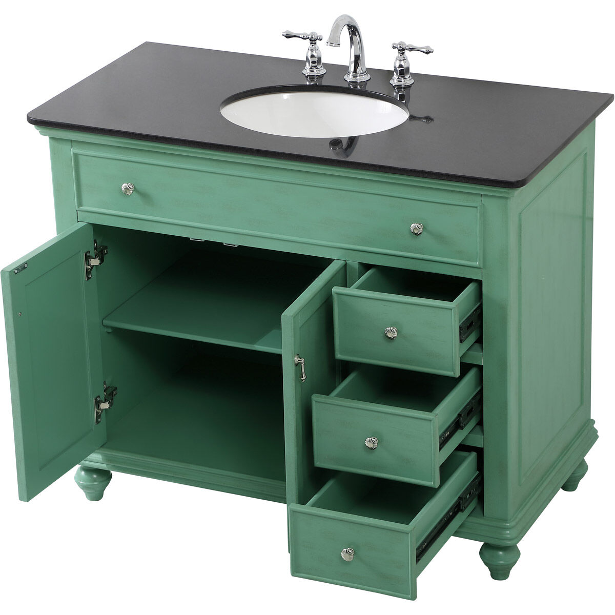 Otto 42 X 21 X 35 inch Vintage Mint Vanity Sink Set
