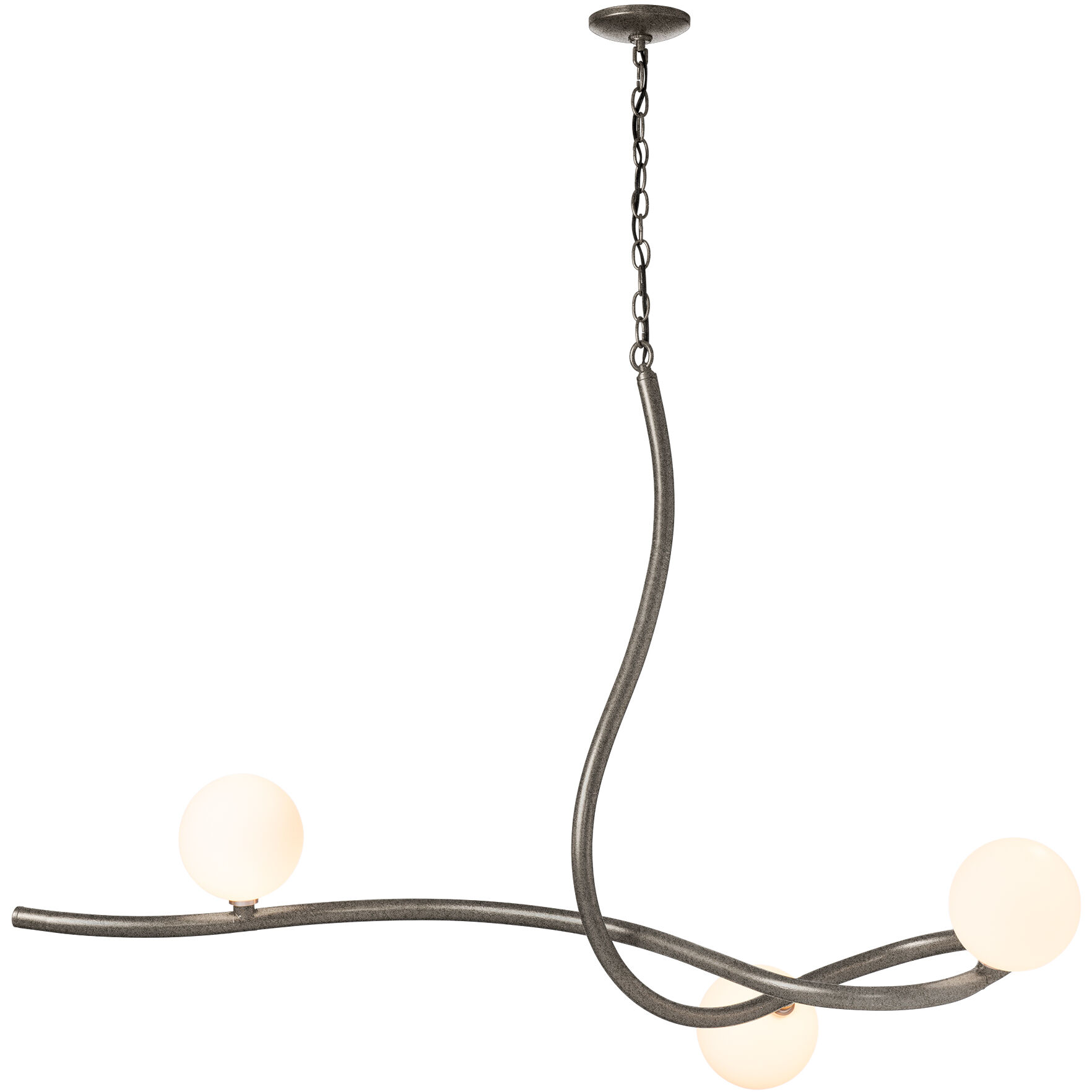 Slide 3 Light 45.2 inch Natural Iron Pendant Ceiling Light