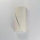 Puff LED 12 inch Chaulk White Outdoor Wall Mount