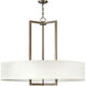 Hampton 9 Light 40 inch Brushed Bronze Indoor Chandelier Ceiling Light