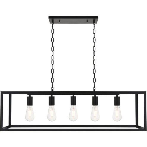 Coatesville 5 Light 9 inch Black Pendant Ceiling Light