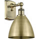 Ballston Dome LED 7.5 inch Antique Brass Sconce Wall Light