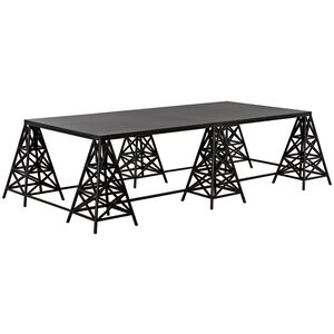 Brixton 64 X 38 inch Matte Black Coffee Table