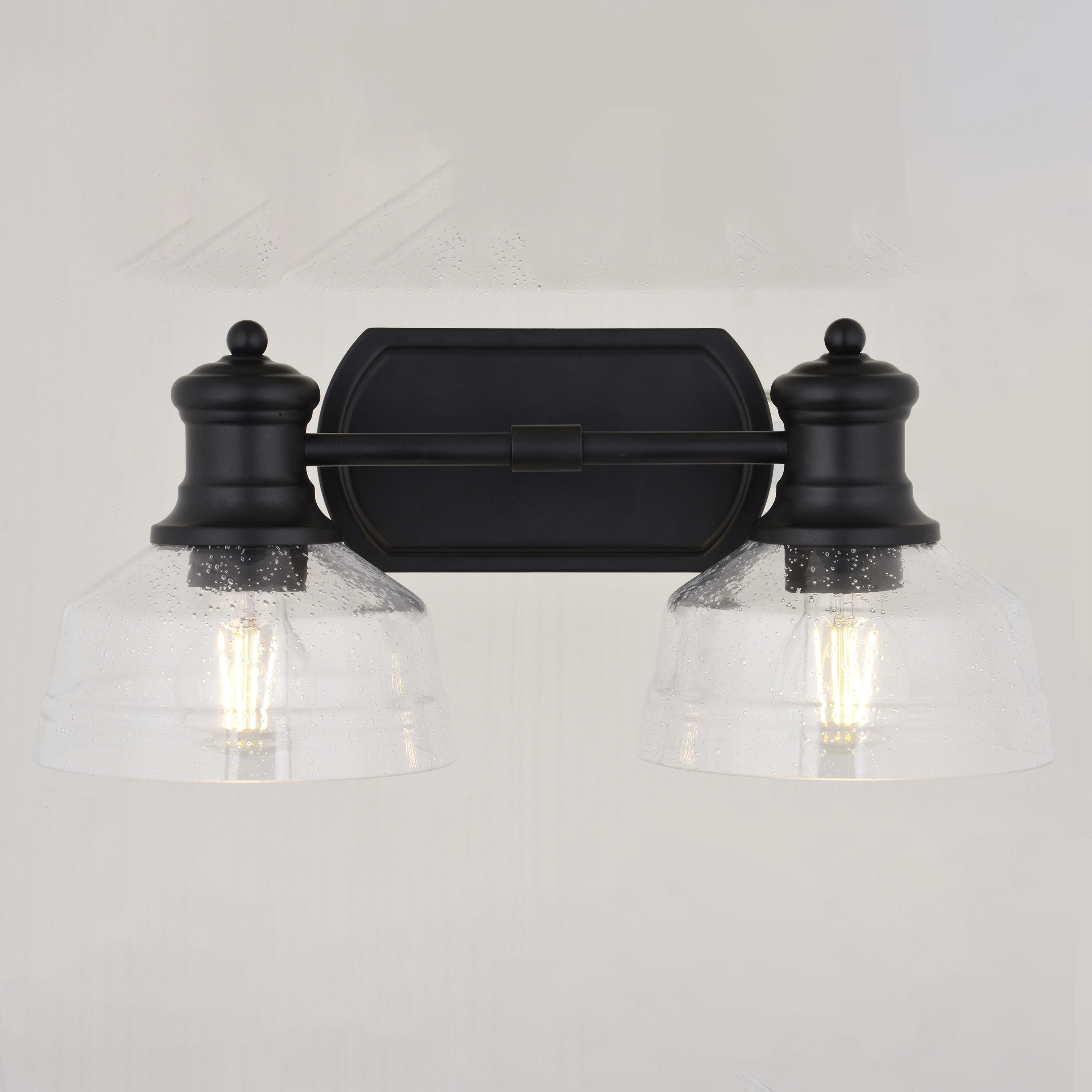 Beloit 2 Light 17 inch Matte Black Bathroom Vanity Wall Light