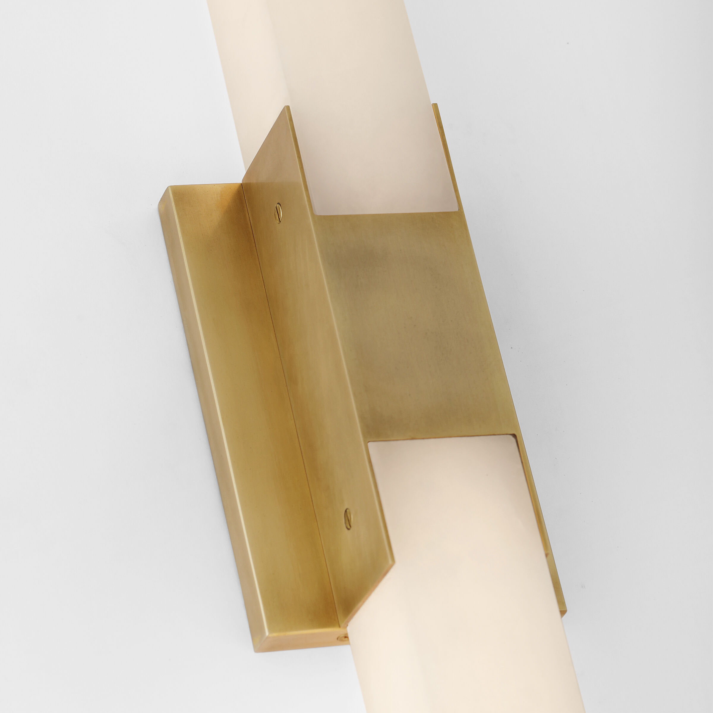 Kelly Wearstler Covet LED 4.5 inch Antique-Burnished Brass Double Bath Light Wall Light