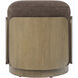 Hutton 18 inch Harvest Oak with Chocolate Ottoman