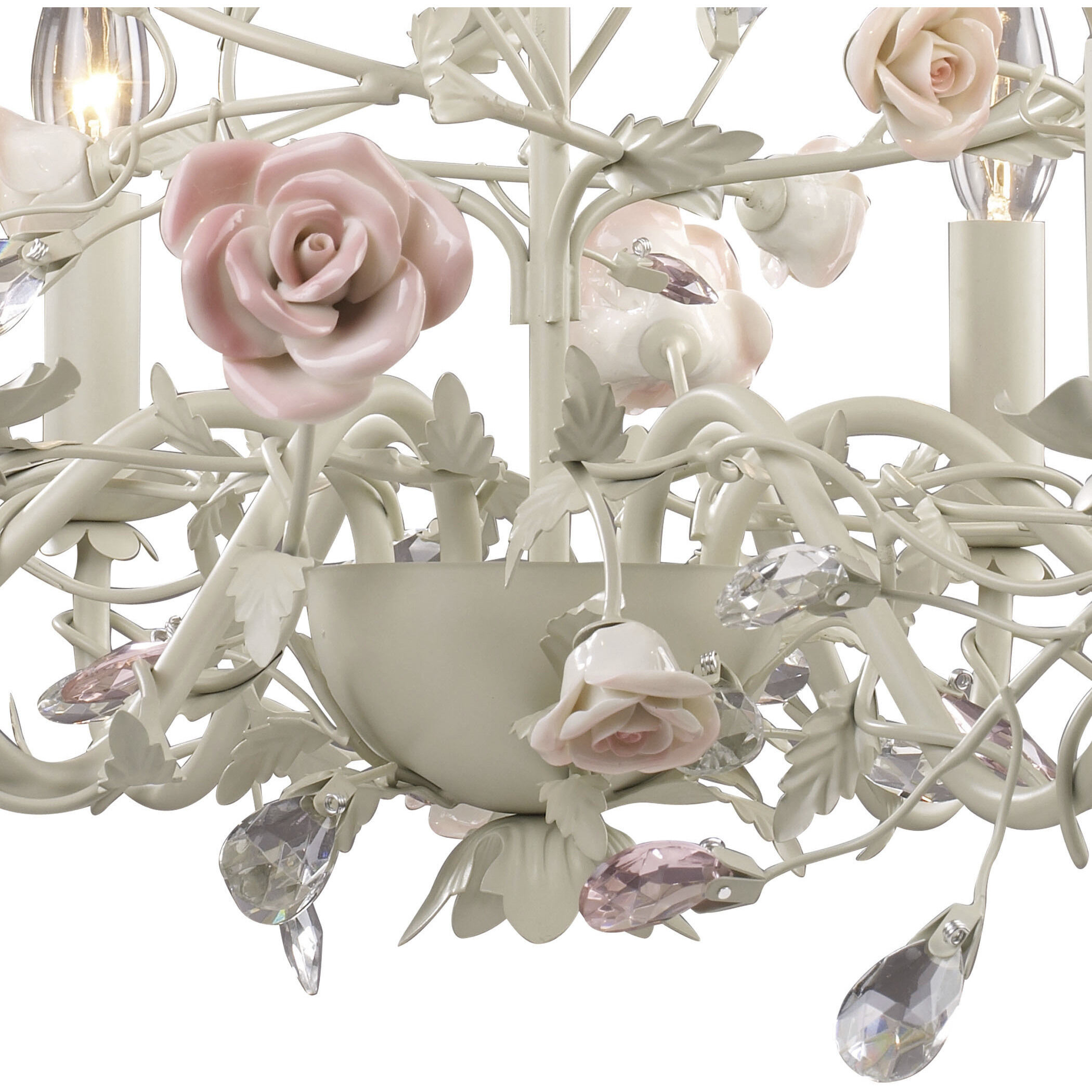 Heritage 6 Light 22 inch Cream Chandelier Ceiling Light