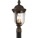 Havenwood 3 Light 21 inch Tavira Bronze And Alder Silver Outdoor Post Mount, Great Outdoors 