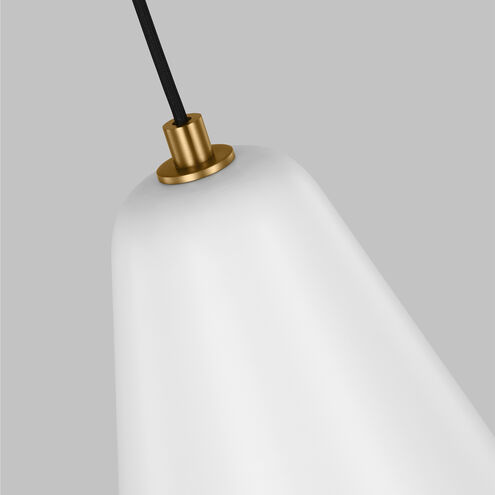 TOB by Thomas O'Brien Clasica 1 Light 13.38 inch Matte White Pendant Ceiling Light
