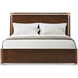 Kesden Pyramid Brown US King Bed, Wooden