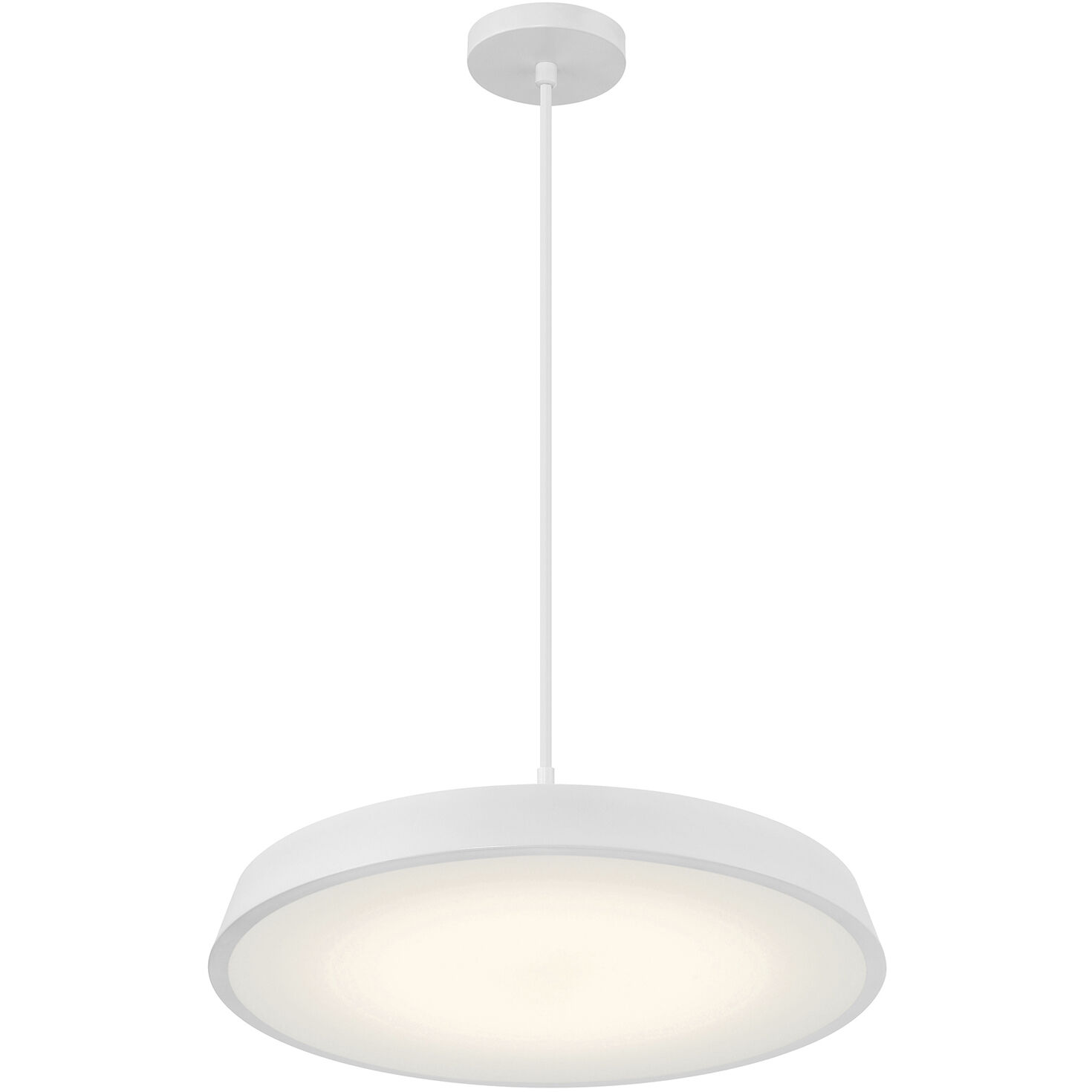 Tallinn LED 18 inch Matte White and White Pendant Ceiling Light