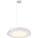 Tallinn LED 18 inch Matte White and White Pendant Ceiling Light