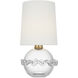 AERIN Breslin 15.75 inch 1.6 watt Clear Glass Cordless Accent Lamp Portable Light