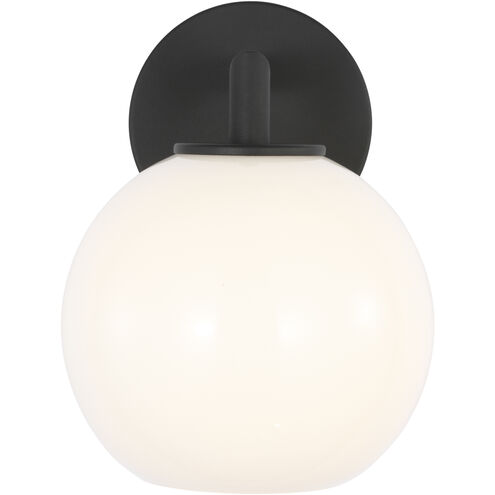 Toca 1 Light 9.25 inch Textured Black Outdoor Wall Lantern, Small