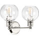 Hansford 2 Light 16 inch Polished Nickel Bath Vanity Wall Light