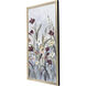 Flourish Wild Flower Green and Blue and Multi and Rust Framed Art