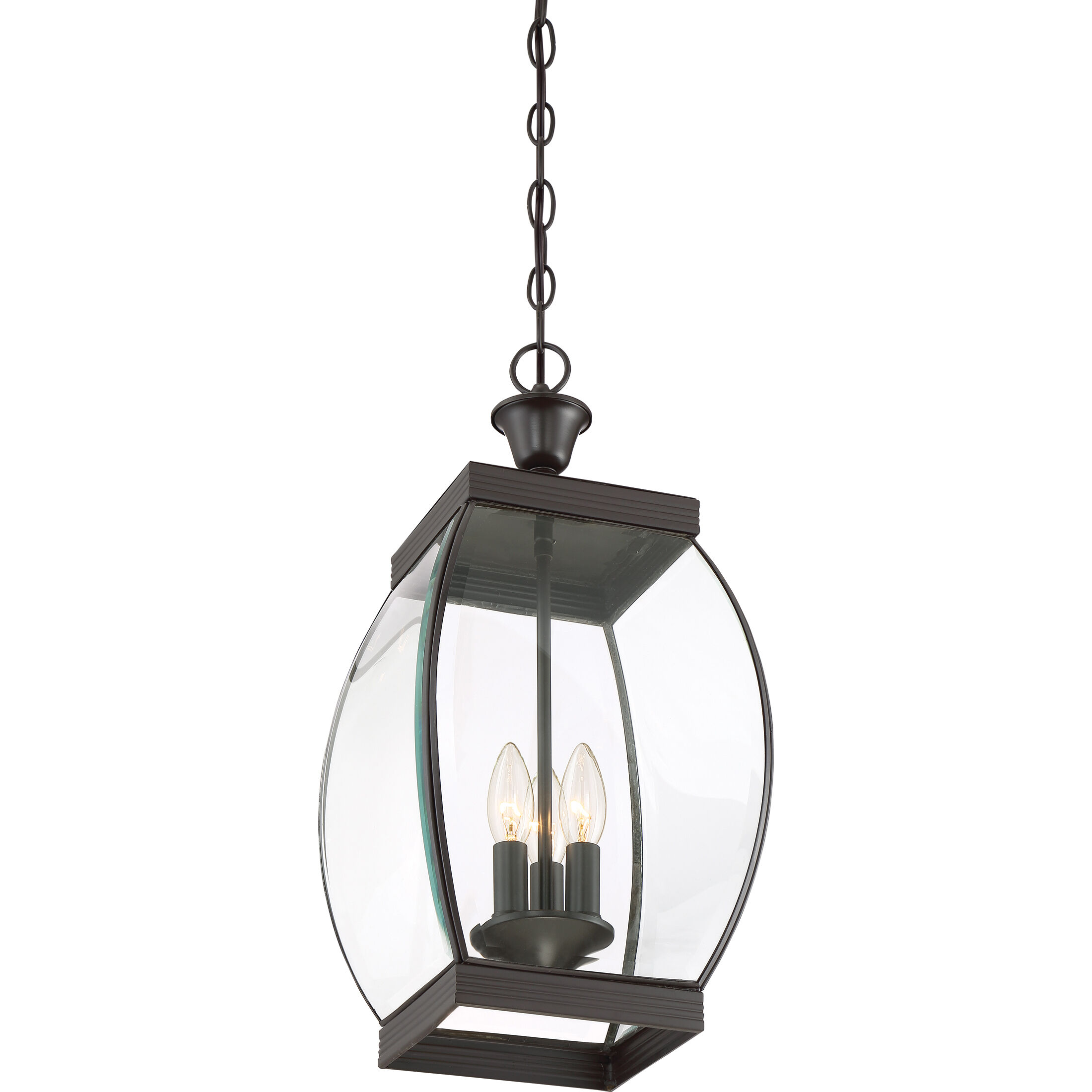 Oasis 3 Light 9 inch Medici Bronze Outdoor Hanging Lantern
