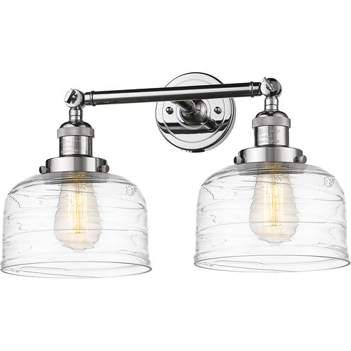 Franklin Restoration Bell 2 Light 19 inch Polished Chrome Bath Vanity Light Wall Light